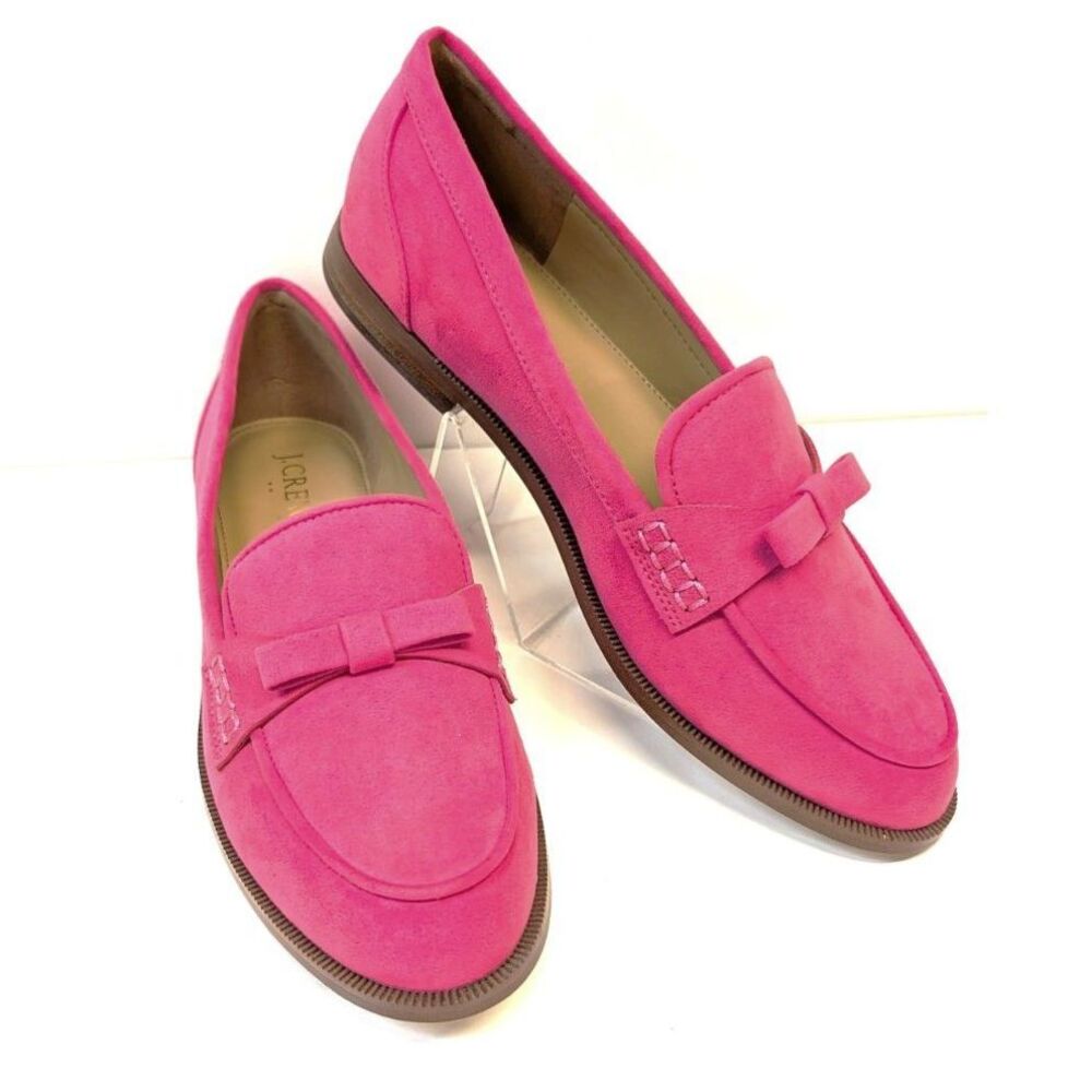 J Crew Sueded Bow Loafer, size 6.5